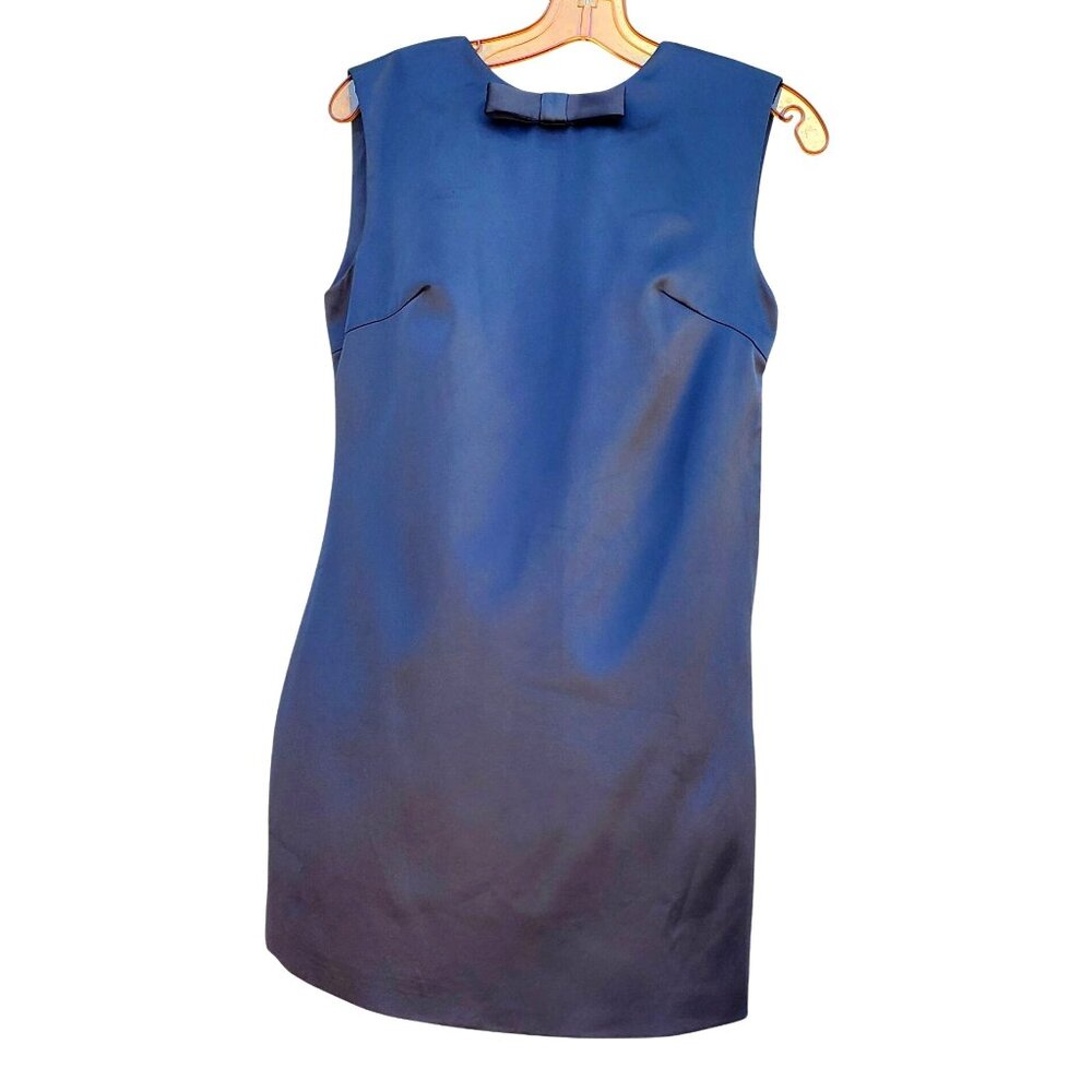 Black Satin Mini Dress Size S Very Low Back Day Dreamer Backless Mermaid Way - Picture 5 of 10